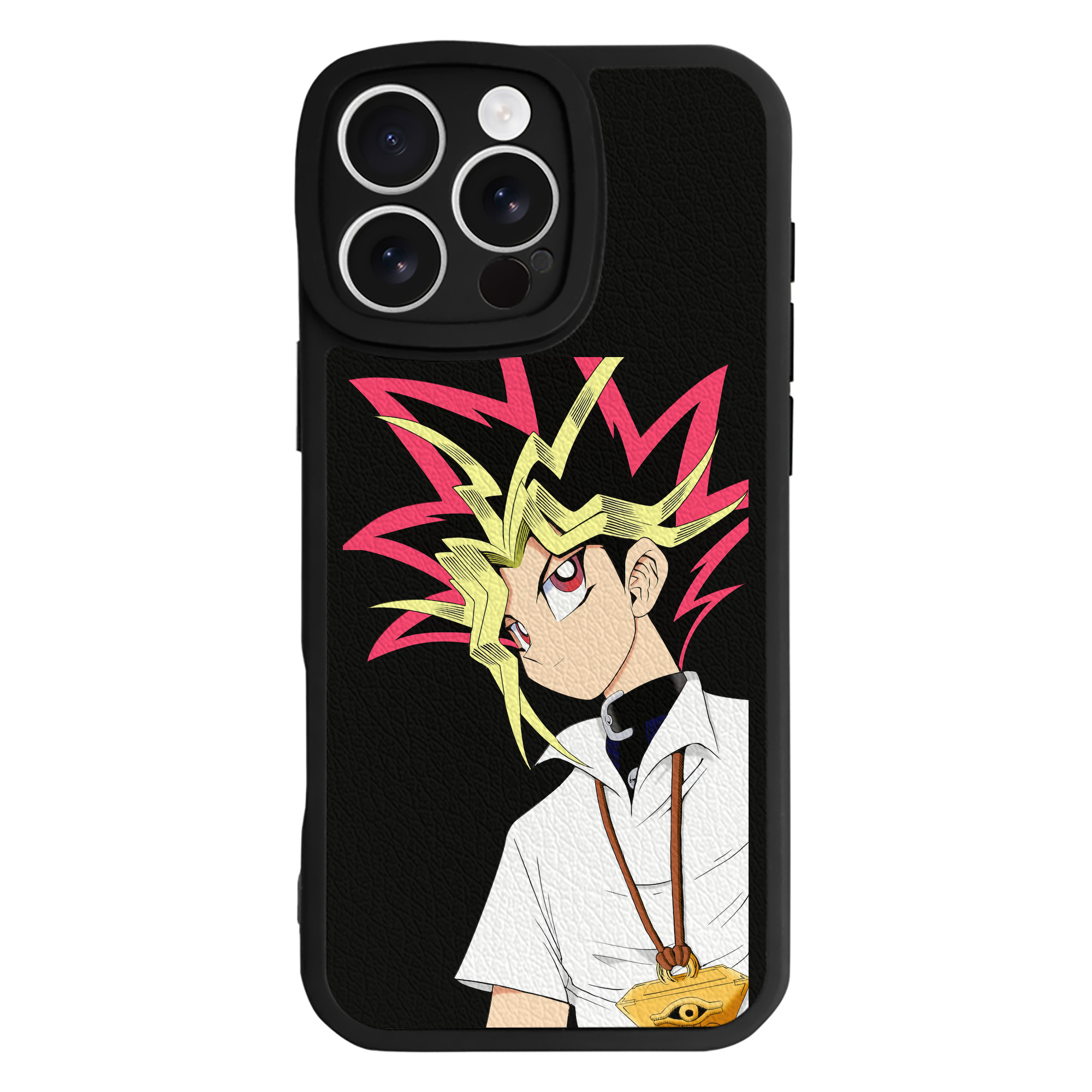 遊☆戯☆王 Yu-Gi-Oh! 【iPhone 16シリーズ対応】シリコンスマホケース（レザー調） 材質：シリコン